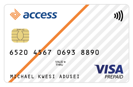VISA prepaid card
